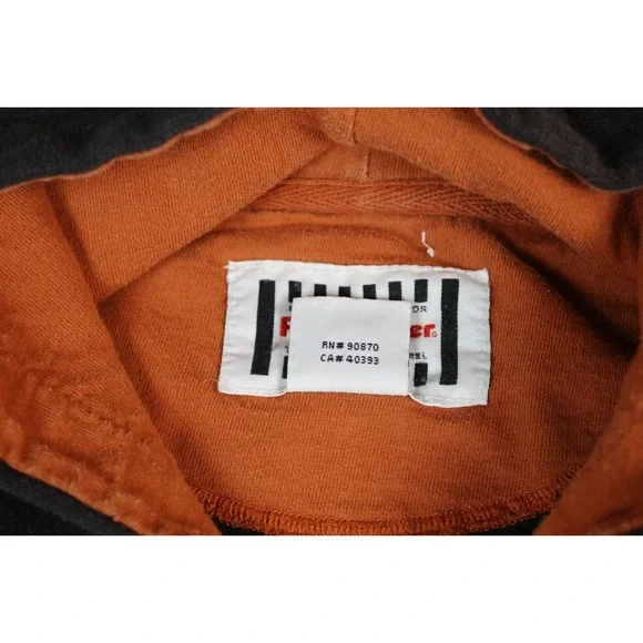 🤘Vintage Y2K Texas Longhorns XXL Hoodie Foot Locker Team Edition Black Orange - Picture 7 of 9